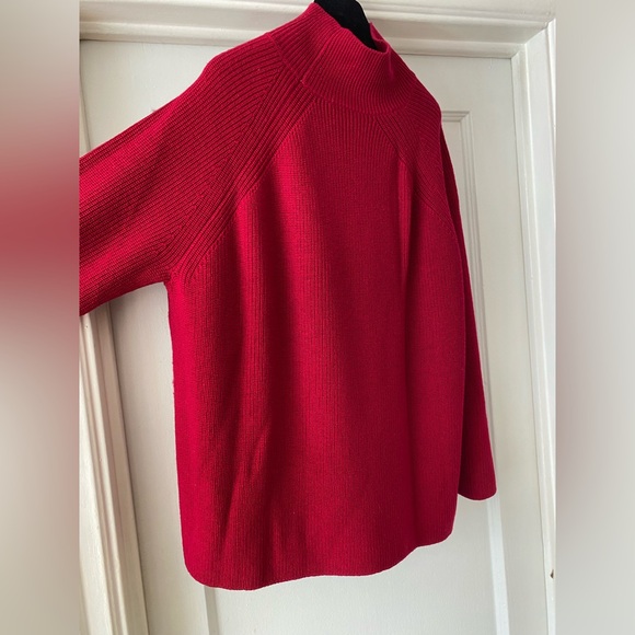 Eileen Fisher Merino Wool Mock Neck Sweater - Picture 4 of 7